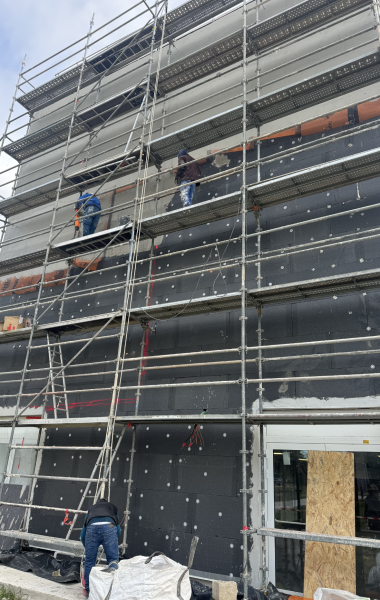Isolation thermique par l'extérieur à la Faculté de Médecine de l'Hôpital Nord à Marseille